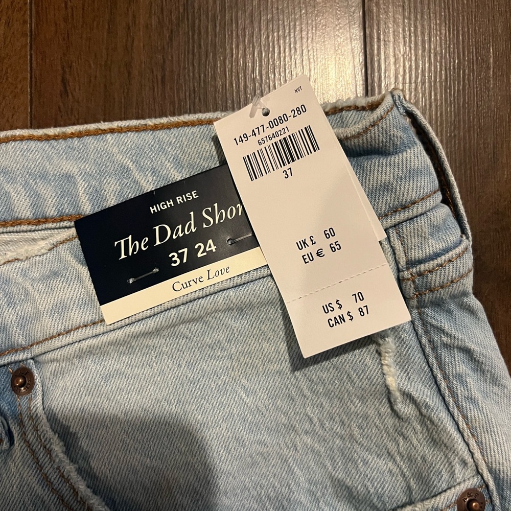 Abercrombie and Fitch Curve Love Dad Shorts